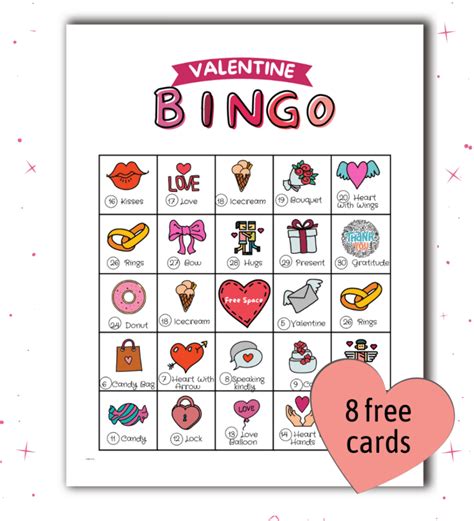 FREE Valentine Bingo Printable To Spice up ANY Valentine's Day Party • Mindfulmazing