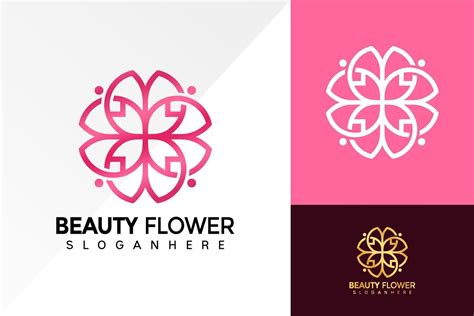 Beauty Flower Logo Design, Cosmetic Fashion business logos vector, modern logo, Logo Designs ...