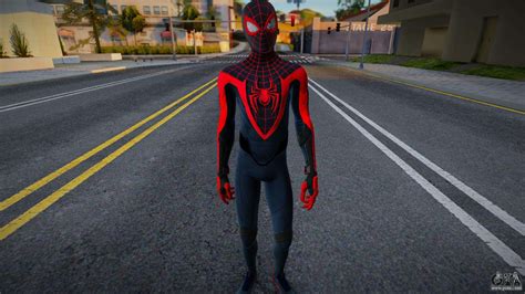 Miles Morales Classic Suit v2, Marvel Spider-Man for GTA San Andreas