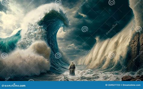 Cartoon Moses Parting Red Sea Royalty Free Vector Image | Hot Sex Picture