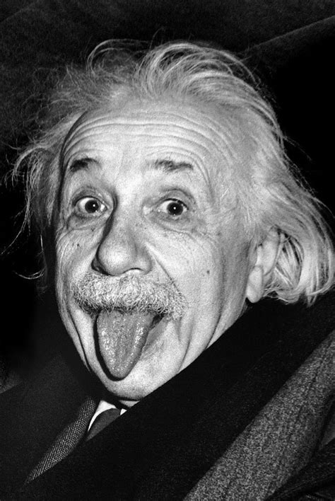 Albert Einstein Tongue-Out (1951) Classic Black-and-White Picture 24x3 – Sports Poster Warehouse