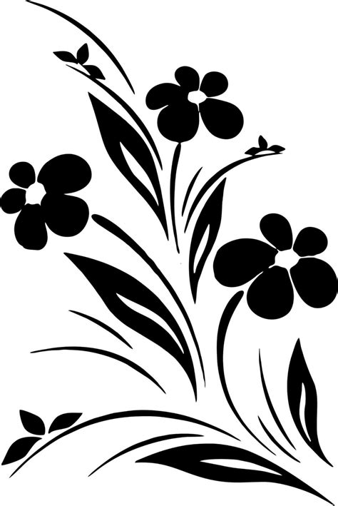 Flower Design Images Black And White – Idalias Salon