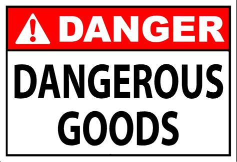 Dangerous Goods Sign - SafetyKore.com