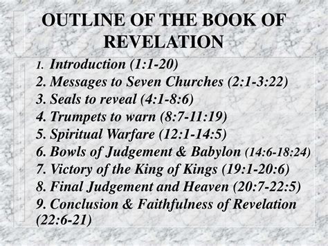 PPT - OUTLINE OF THE BOOK OF REVELATION PowerPoint Presentation, free download - ID:8530772