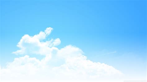 1366x768 Clear Blue Sky Panorama 4K HD Desktop Wallpaper for 4K Ultra HD ... | Blue sky ...