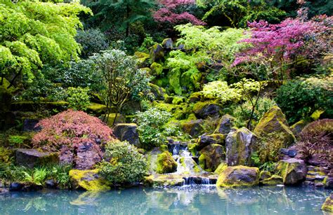 Japanese Garden waterfall PDX by Doubleagent-Bob on DeviantArt