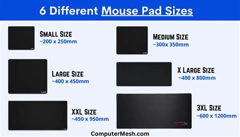 Guide To Mouse Pad Sizes And Dimensions For Computer, 58% OFF