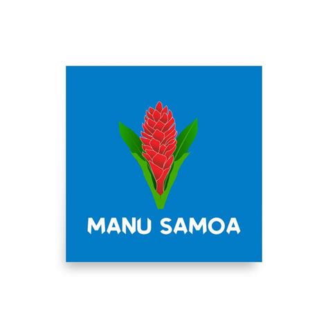 Manu Samoa Rugby Poster - World Rugby Shop