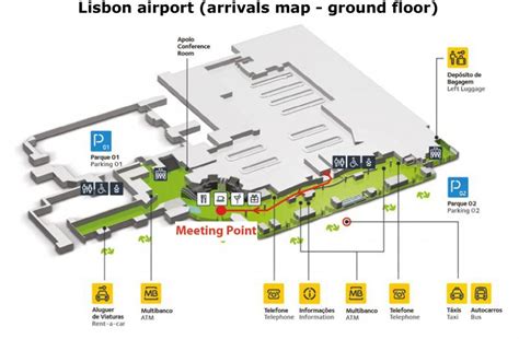 Lisbon airport map