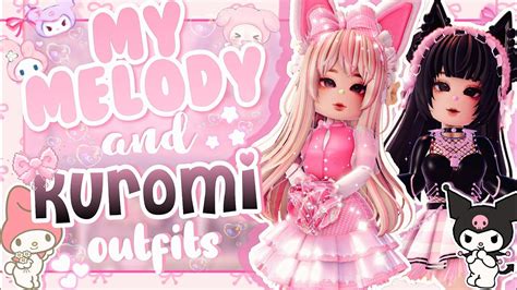 Sanrio My Melody & Kuromi Outfits 💗🖤 | Royale High Roblox - YouTube