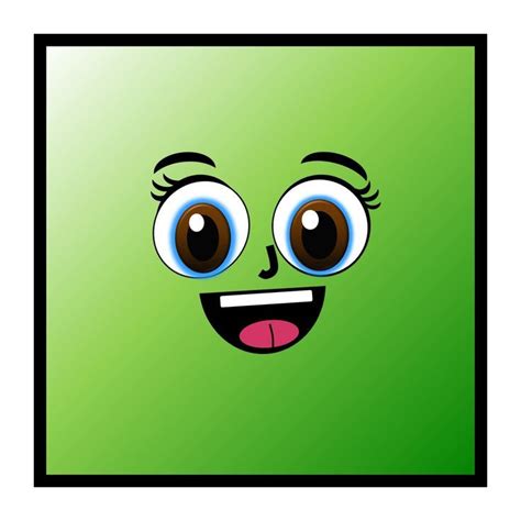 Square Clip art with Face | Cute Square Shape Clip Art for Modules and Activity Sheets | Art ...