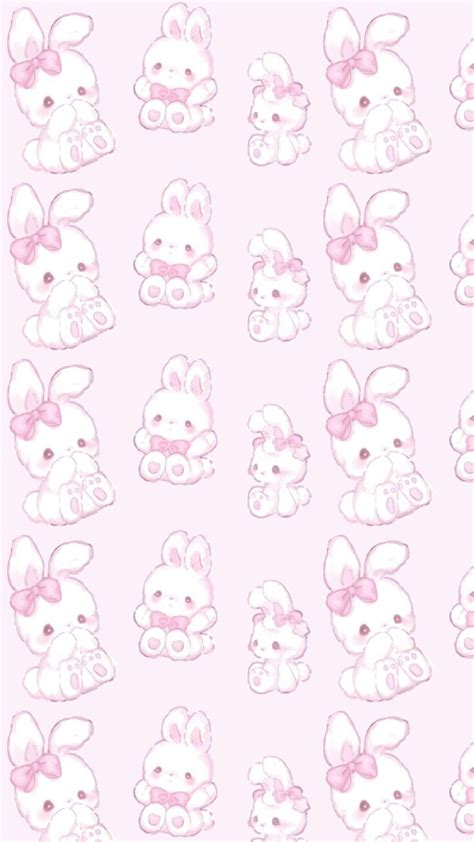 Pink Bunny Kawaii Rabbit Wallpapers - Wallpaper Cave