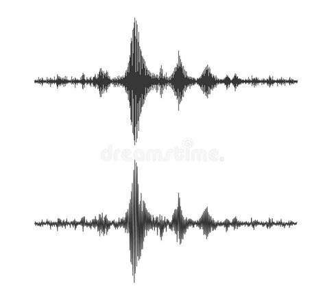 Earthquake Seismograph Wave, Seismic Graph Diagram Stock Vector - Illustration of waveform ...