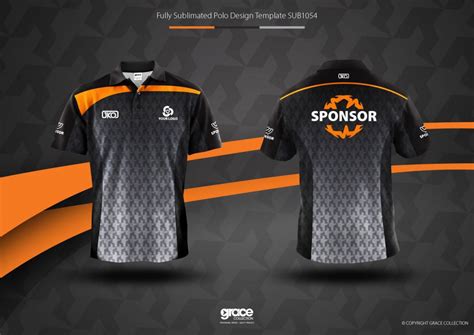 Sublimated Short Sleeve Polo Shirt – Template Design – AKL Industries