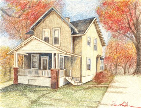 Pencil Drawing House Images ~ House Pencil Drawing At Getdrawings | Bodewasude