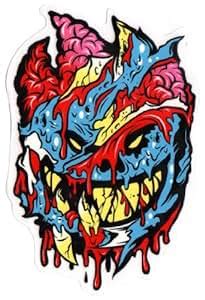 Amazon.com : Spitfire Wheels - Brainy Zombie Skateboard Sticker - Monster Horror Scary New ...