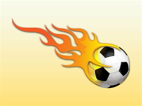 Soccer Ball On Fire Vector Art & Graphics | freevector.com