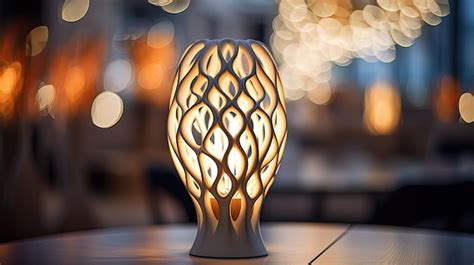 Premium AI Image | Closeup of a modern standing lamp