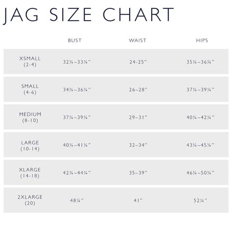 Size Charts – K.E.Y. Boutique