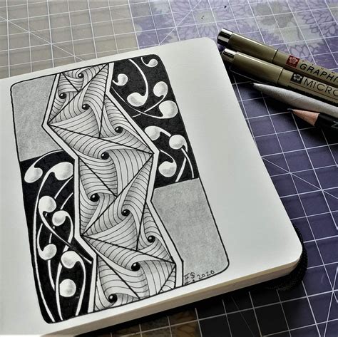 Inktober 2020 Easy Zentangle Patterns and Tutorials | Emily Suess Zentangles