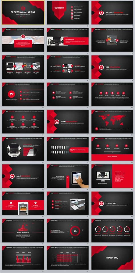 Powerpoint Templates Red And Black