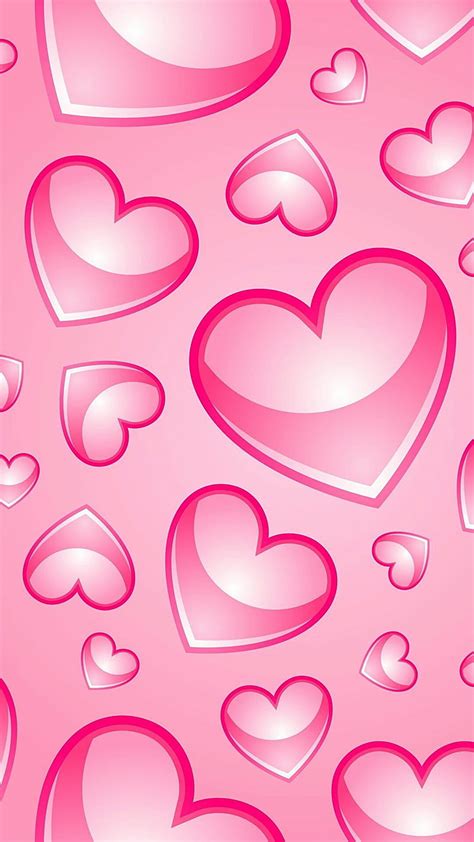 Pink hearts, HD phone wallpaper | Peakpx