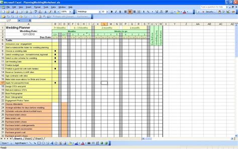 Free Wedding Planning Spreadsheet Google Spreadshee free wedding budget planner spreadsheet ...