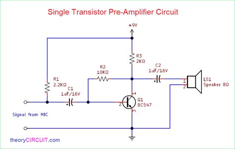 Simple Transistor Amplifier Circuit Diagram - Wiring Diagram