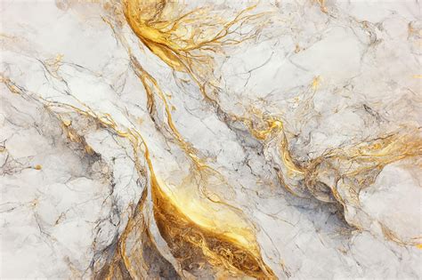 Premium Photo | White and gold marble texture luxury abstract fluid art paint background