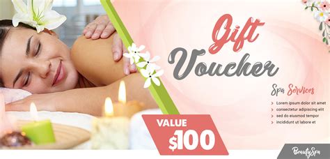 Spa Gift Voucher PSD Template | FreedownloadPSD.com