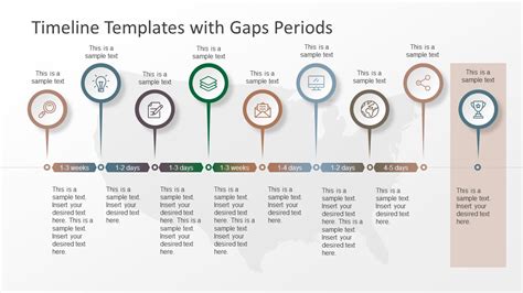 Timeline Templates with Gaps Periods - SlideModel