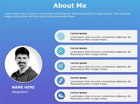 About Me Slide02 PowerPoint Template