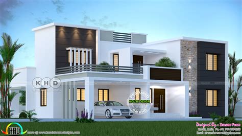 4 Bedroom Contemporary House Plans Kerala | Psoriasisguru.com