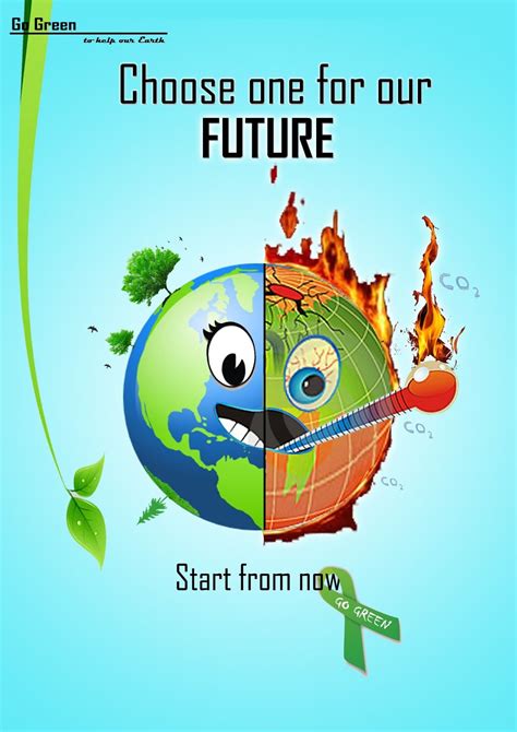 Go green - poster Ideas for NIFT, NID, CEED Design Entrance Exam | Save environment posters ...