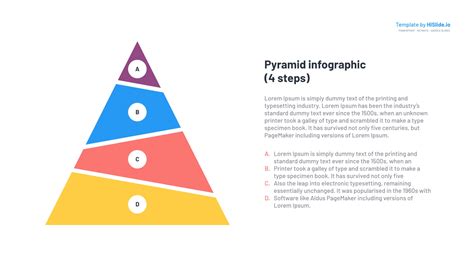 Blank 4 Level Pyramid Template Slide - Free Download | HiSlide.io