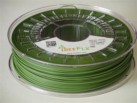 TreeFLX 3D Premium European Bamboo Wood 3D Printer Filament, 750g Spool,-1.75mm- Bamboo Wood ...