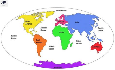 Labeled World Map with Continents and Countries - Blank World Map | World map continents ...