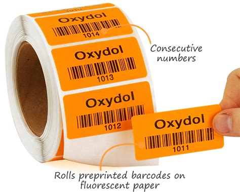 Preprinted Barcode Labels - Printed Asset Tags