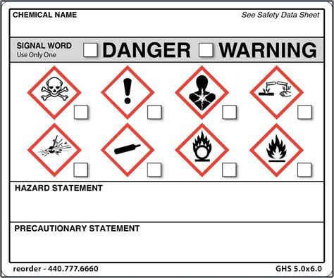 Ghs Label Template For Secondary Containers Template Resume Within Secondary Container Label ...