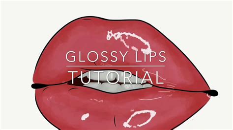 How To Draw Realistic Glossy Lips | Lipstutorial.org