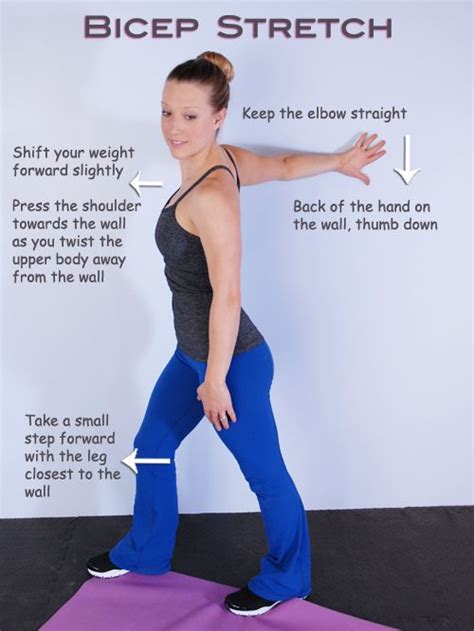 Bicep Stretch | Bicep and tricep workout, Bicep tendonitis exercises, Arm workout