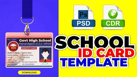 Student Id Card Template Free Download Collection