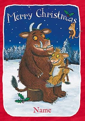 The Gruffalo Personalised Christmas Card | Funky Pigeon