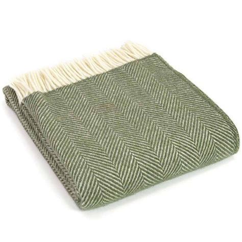 Olive Green Throw Blanket, 100% Wool - Olive Green Sofa Throw, Olive Green Bed Throw, Olive ...