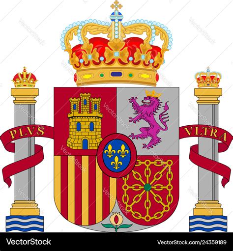 Coat arms spain Royalty Free Vector Image - VectorStock