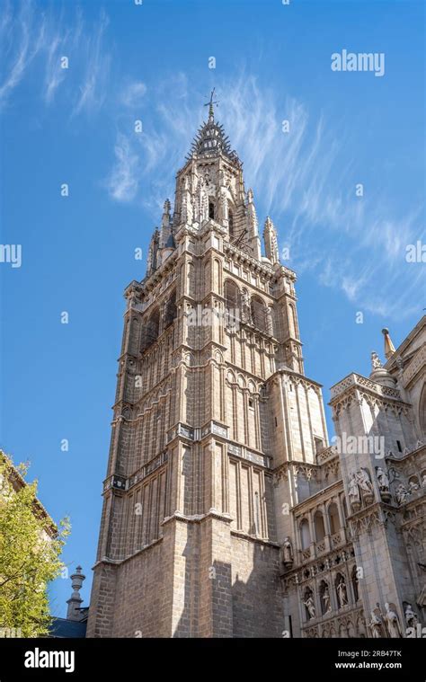 Toledo Cathedral Tower - Toledo, Spain Stock Photo - Alamy