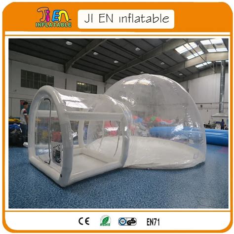 free shipping!giant outdoor inflatable camping tent,transparent/clear dome inflatable bubble ...