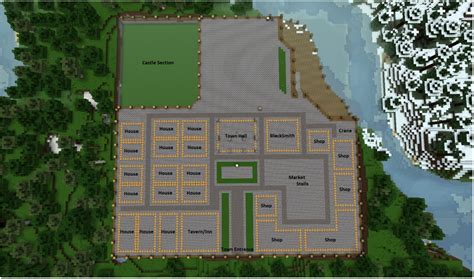 Medieval Village Schematics Minecraft