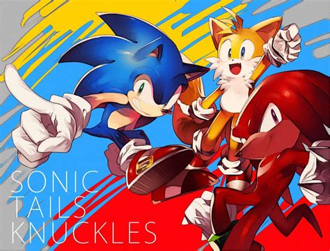 Sonic Tails And Knuckles Poster