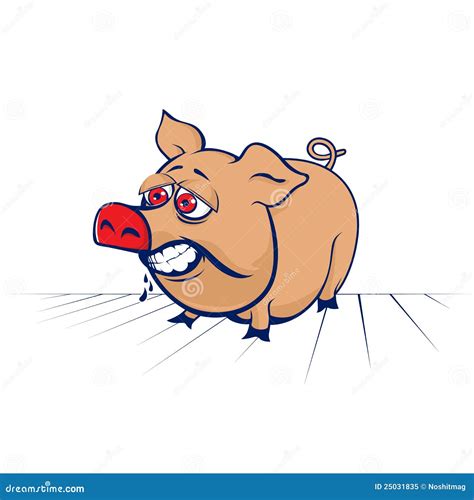 Cartoon Funny Pig Character Royalty Free Stock Photo - Image: 25031835